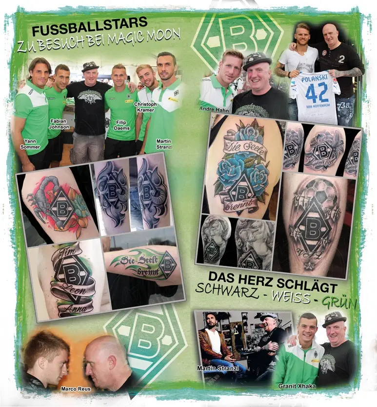 Borussia Stars bei Magic Moon Tattoing